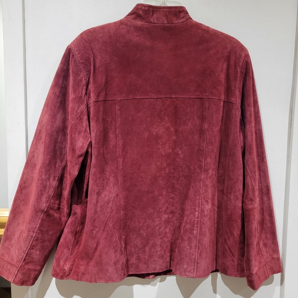 Leather Jacket Maroon - Picture 6 of 8